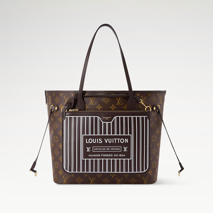 lv louis vuitton neverfull inside out mm tote bag #m29973